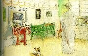 Carl Larsson hemmets goda angel Spain oil painting artist